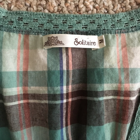 Anthropologie Solitaire Plaid Top - Picture 3 of 4